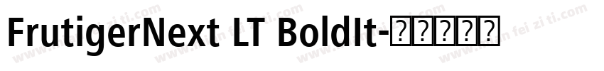 FrutigerNext LT BoldIt字体转换